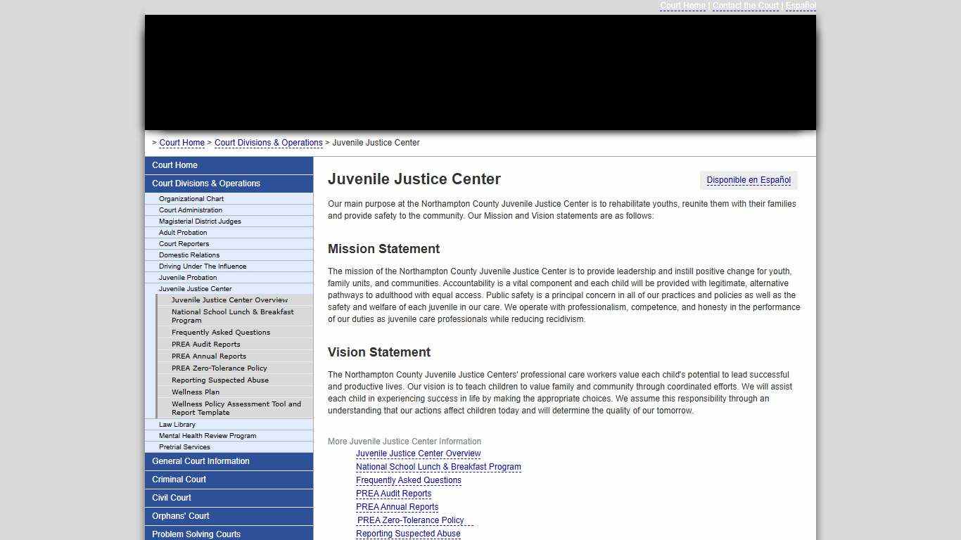 Juvenile Justice Center :: Northampton County Court of Common Pleas